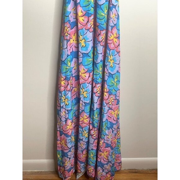For Love & Lemons Yasmin Open-Back Floral Maxi Dress Size XS NWT Strappy Lined - Picture 8 of 10